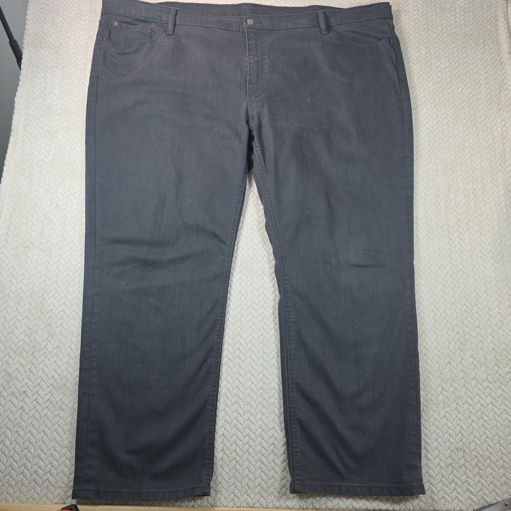Levis 541 Athletic Taper Jeans Mens W56 L32‎ Charcoal Gray Denim Pants